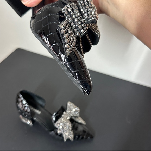 RARE Jeffrey Campbell beaded bow shoes - Picture 3 of 3
